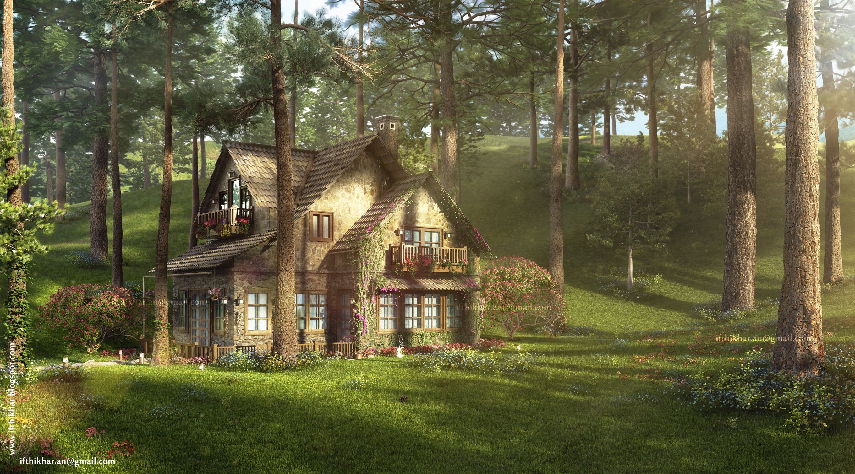  домики в лесу:  домики комплекса Chateauux dans les .