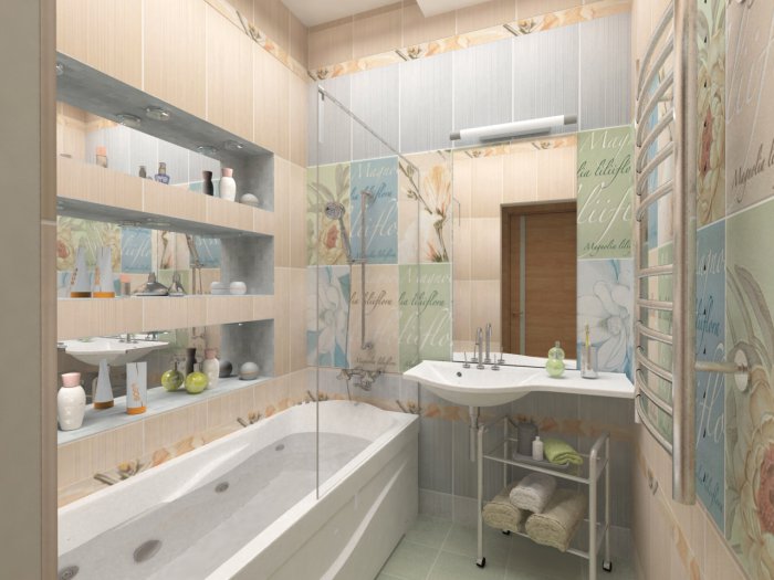Ванна в пастельных тонах: Дизайн ванной комнаты в светлых тонах – самые .