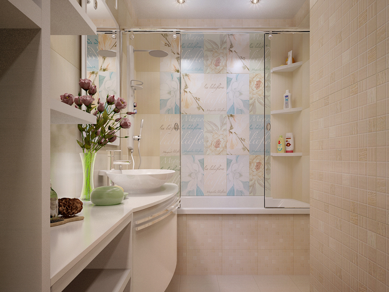 Ванна в пастельных тонах: Дизайн ванной комнаты в светлых тонах – самые .