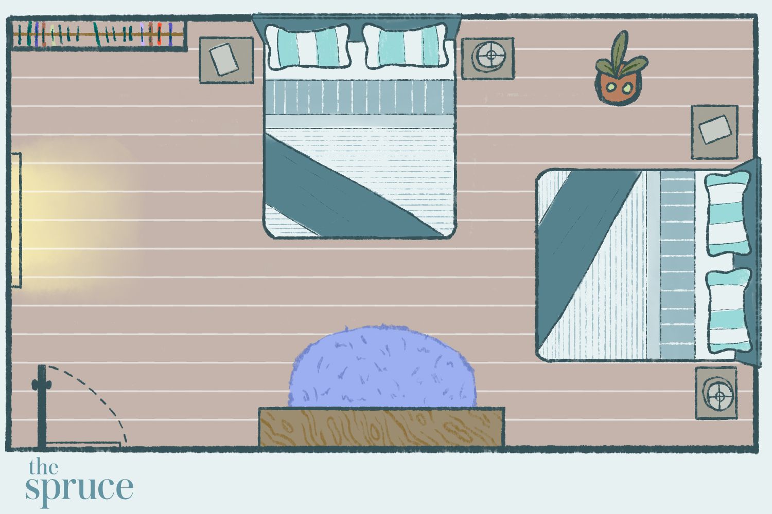 Правильное расположение кровати в комнате